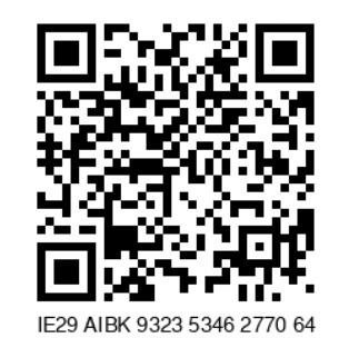 ICCD Donation QR Code - IE29 AIBK 9323 5346 2770 64